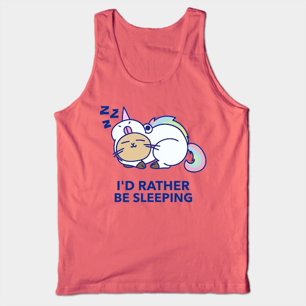 Cat Design- Sleeping Unicorn Tank Top by Eternal Experience